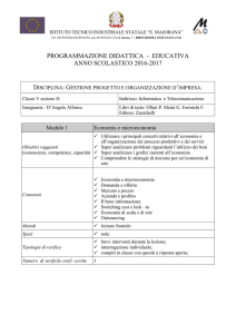 Obiettivi raggiunti