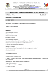 primo quadrimestre - IIS Tartaglia • Olivieri