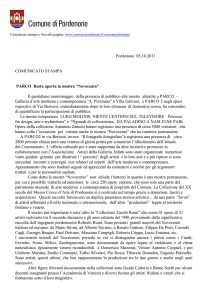 Comunicati stampa e foto alla pagina: www.comune.pordenone.it
