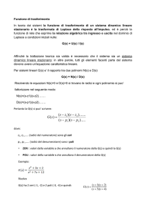 Funzione di trasferimento