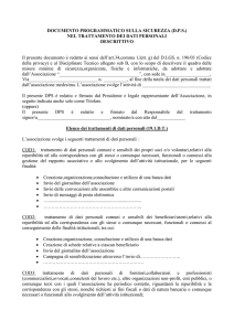 H-ESEMPIO DI DPS PER ASSOCIAZIONE
