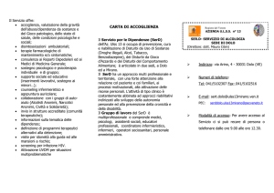 servizio di alcologia