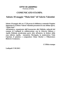 CITTA` DI LADISPOLI Provincia di Roma COMUNICATO STAMPA
