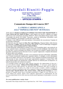 Viale L. Pinto – 71100 FOGGIA