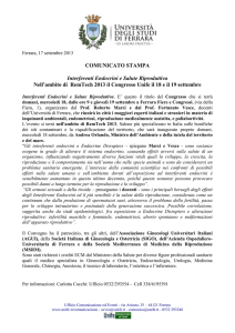 Cs Congresso Interferenti endocrini e salute riproduttiva