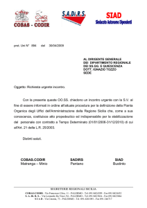 I Sindacati Maggioritari chiedono un incontro al