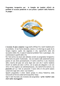 Programma terapeutico per le famiglie dei bambini affetti da