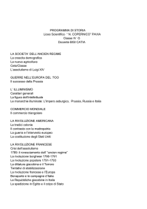 PROGRAMMA DI STORIA Liceo Scientifico “ N. COPERNICO
