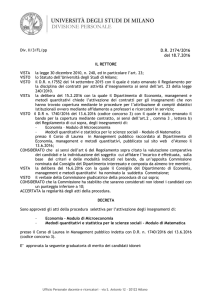 Approvazione atti - Codice concorso 3