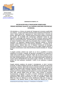 COMUNICATO N. 74