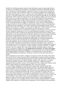 Leggi il testo integrale dell`articolo di Nicola Pagliuca