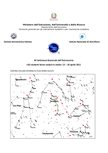 Cartina Stellare - Settimana astronomia 2011
