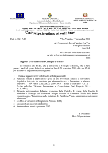 convocato il Consiglio d`Istituto