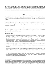 protocollo d`intesa tra l`azienda sanitaria di firenze