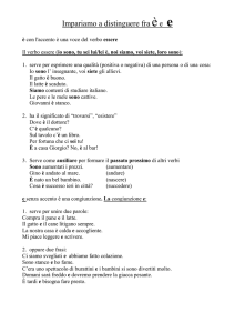 La funzione del verbo essere: - CPIA