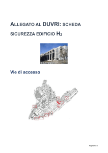Allegato al DUVRI: scheda sicurezza edificio H2