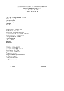 religione - Liceo Pertini Ladispoli
