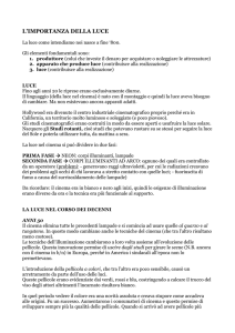 L`importanza della luce