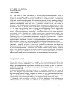LA VALLE DEL GUERNA Il quadro di natura di Aldo Avogadri