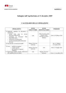 Calendario delle operazioni