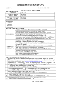 scienze della terra obiettivi minimi 2011/12 - link al sito