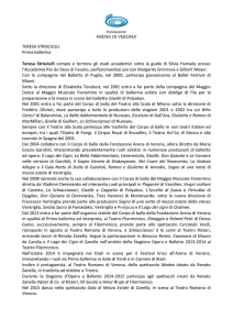 TERESA STRISCIULLI Prima ballerina Teresa Strisciulli compie e