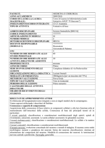 facoltà - UNIPA-Offerta Formativa
