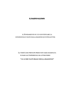 IL RAZIONALISMO
