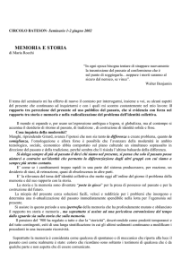 memoria e storia - circolo BATESON