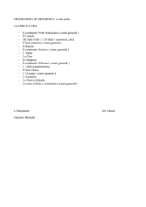programma geografia 2G