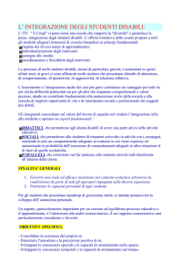 l` integrazione degli studenti disabili