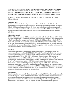 aderenza alle linee guida nazionali nella diagnostica e nella terapia