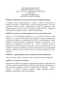 PROGRAMMA DIDATTICO ANNO SCOLASTICO: 2013/2014 LICEO