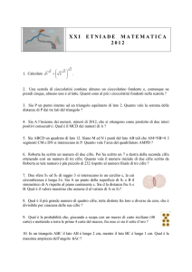 Quesiti 2012 - Dipartimento di Matematica e Informatica