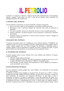 Il petrolio è un insieme di carbonio e idrogeno formato dalla