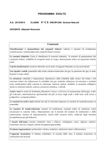scienze naturali 4CS Prof. Albizzati Giancarlo