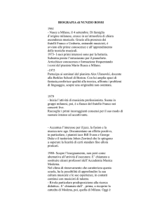 BIOGRAFIA di NUNZIO ROSSI
