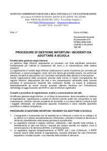 scheda di segnalazione di infortunio
