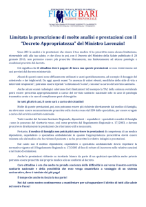 Manifesto decreto appropriatezza da affiggere in studio