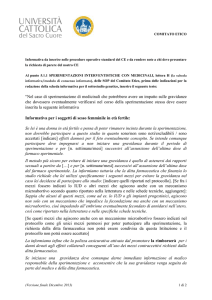 raccomandazioni del comitato etico dell`universita` cattolica riguardo