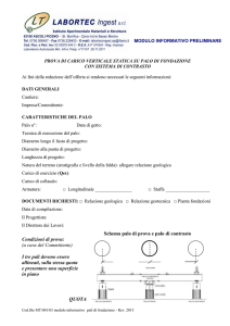 MODULO INFORMATIVO PRELIMINARE PROVA DI CARICO