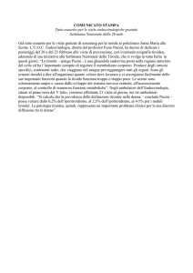Tutto esaurito per le visite endocrinologiche gratuite in occasione