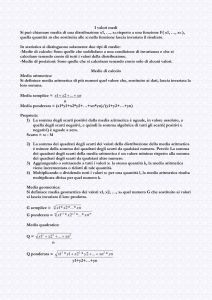 I valori Medi