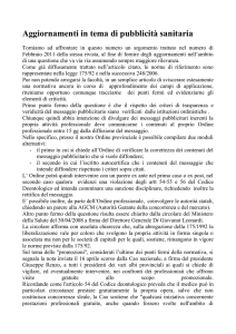 Articolo pubblicità sanitaria per Catania Medica