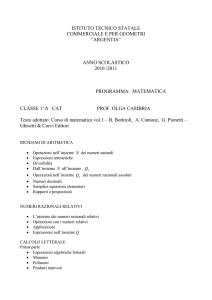 matematica 1A CAT