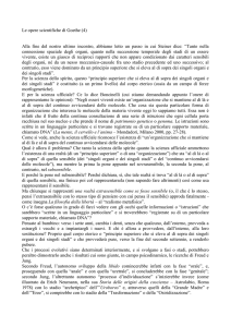 Le opere scientifiche di Goethe (4) - Osservatorio Scientifico Spirituale
