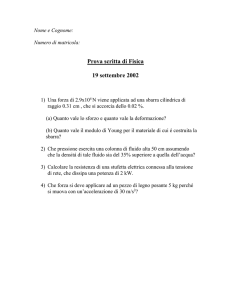 1) Una forza di 3
