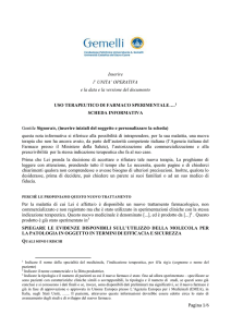 Inserire l` UNITA` OPERATIVA e la data e la versione del documento