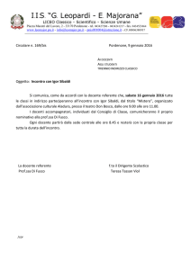 elenco nominativo personale docente - Liceo Leopardi
