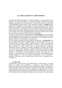 LE APPLICAZIONI IN CAMPO MEDICO